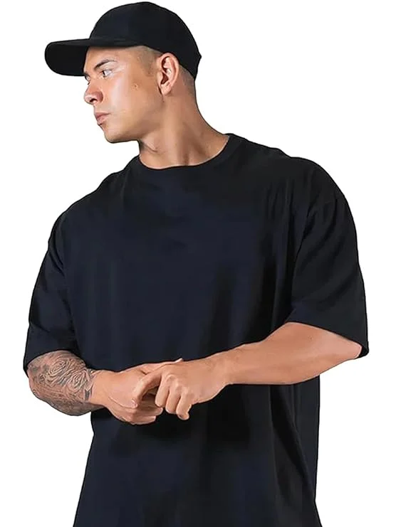 Stylish Drop Shoulder T-Shirt – Oversized Fit - Zulx